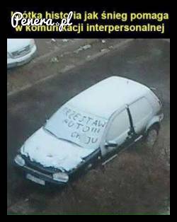 Jak to śnieg pomaga w komunikacji