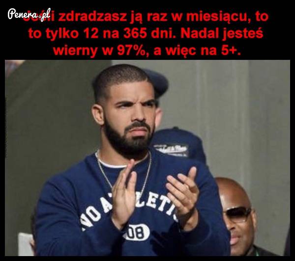 Jeśli zdradzasz ją raz w miesiącu
