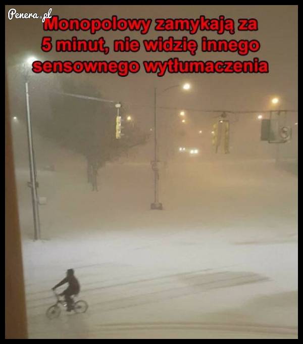 Monopolowy zamykają za 5 minut