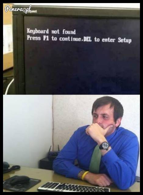 Nie wykryto klawiatury