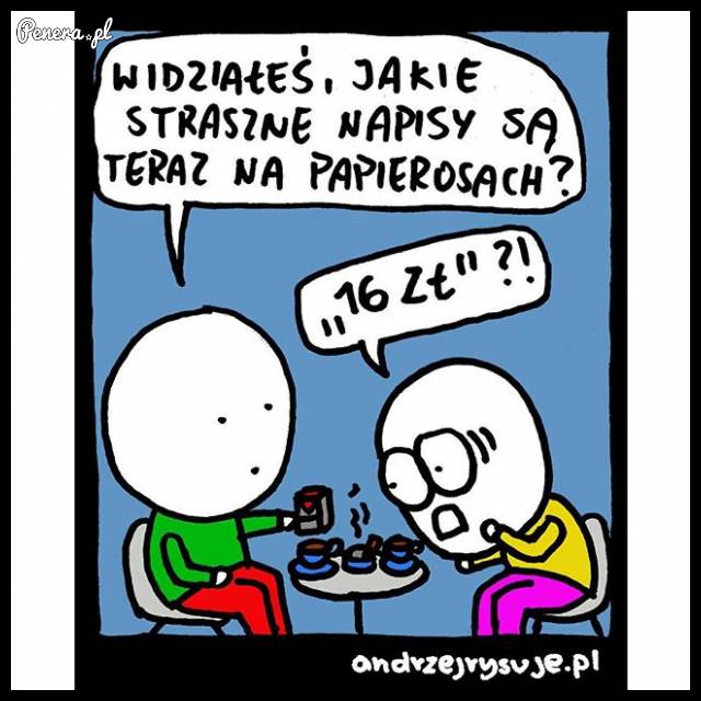 Straszne napisy na papierosach