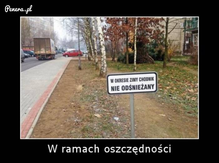 W ramach oszczędności