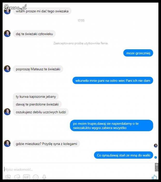 Desperacja żeby tylko dostać świeżaki z biedry