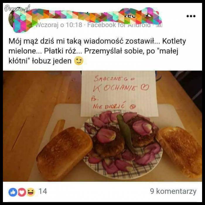 Jaki z tego męża romantyk xD