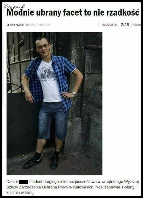 Modnie ubrany facet to nie rzadkość