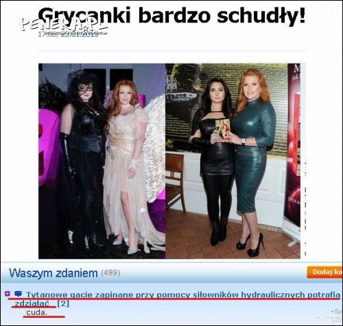 Grycanki ponoć schudły Grycanki ponoć schudły