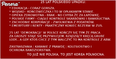 25 lat polskiego upadku