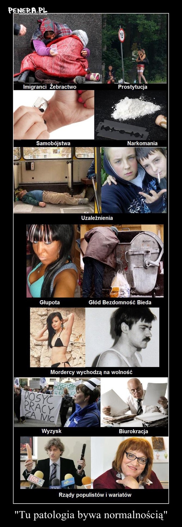 Tu patologia bywa normalnością Tu patologia bywa normalnością