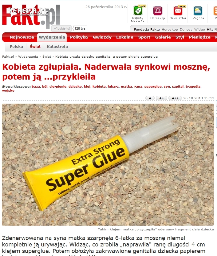 Naderwała synowi jajka Naderwała synowi jajka