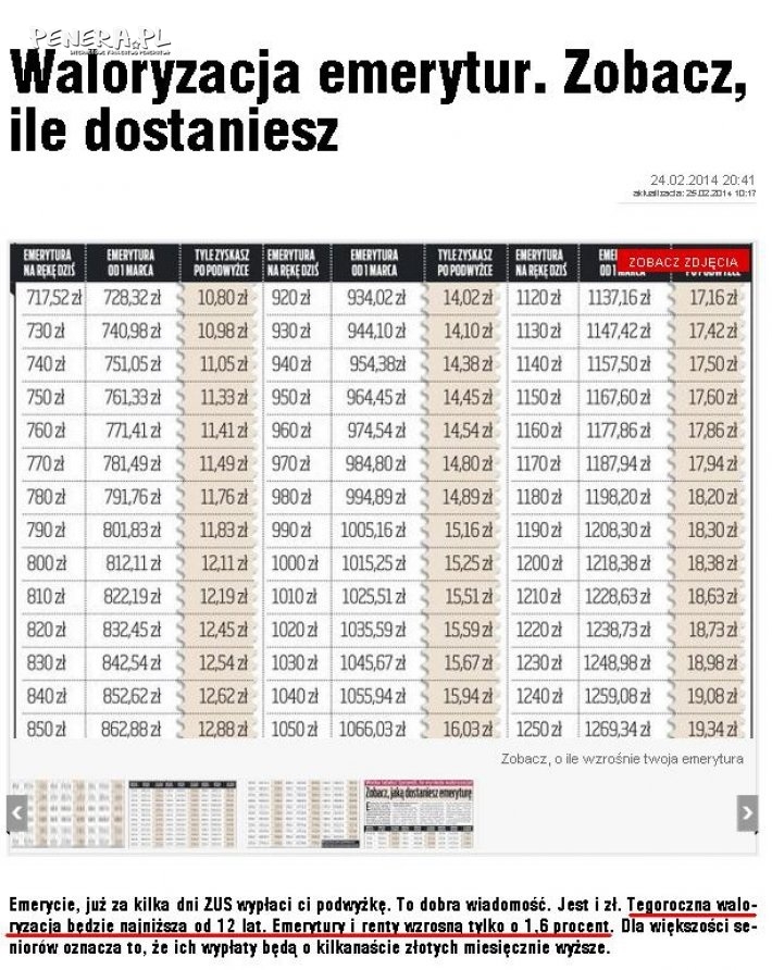 To jest dopiero kpina z emerytów To jest dopiero kpina z emerytów