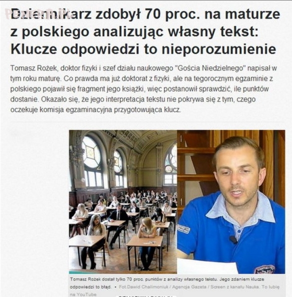 Komisja egzaminacyjna wie lepiej Komisja egzaminacyjna wie lepiej