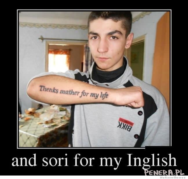 Tatuaż po angielsku Tatuaż po angielsku