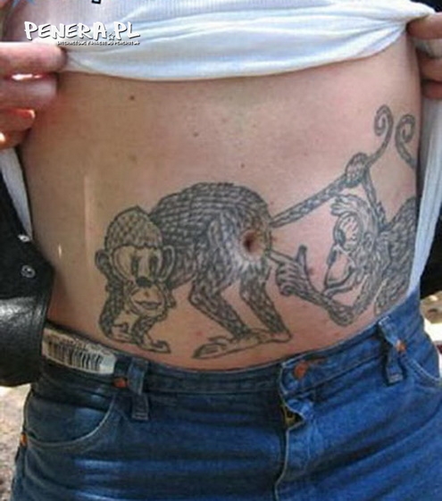 Małpi tatuaż Małpi tatuaż