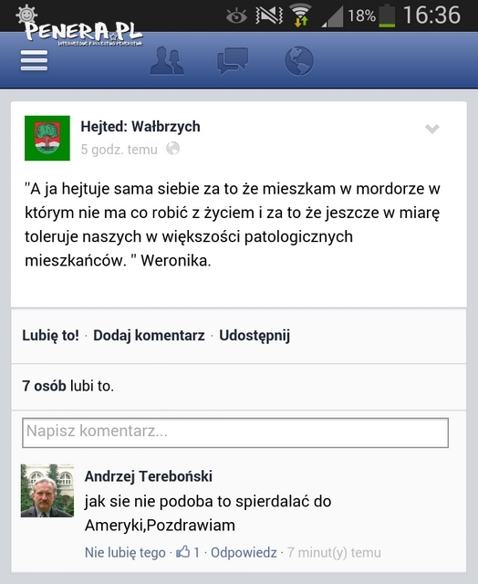 Hejt na siebie i ciekawa riposta Hejt na siebie i ciekawa riposta