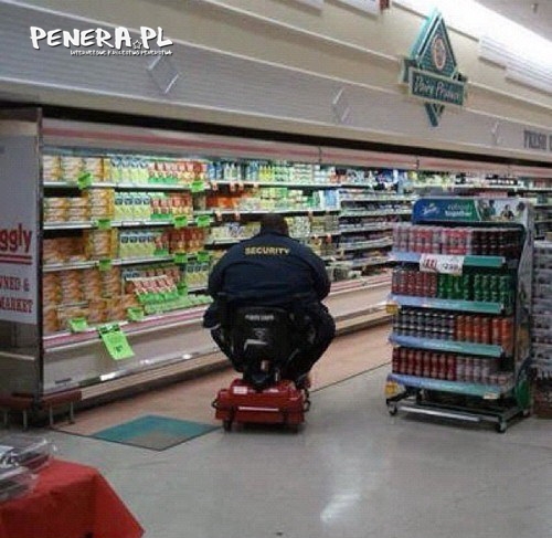 Ochrona w sklepowym radiowozie Ochrona w sklepowym radiowozie