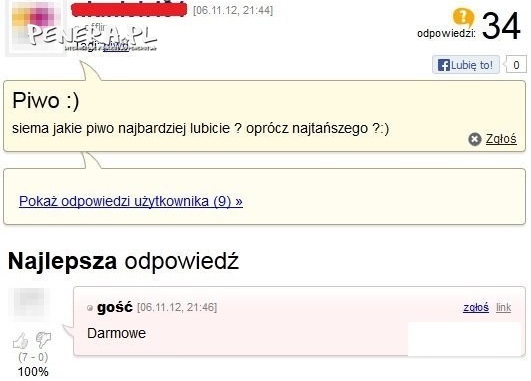 Takie piwo lubię najbardziej!