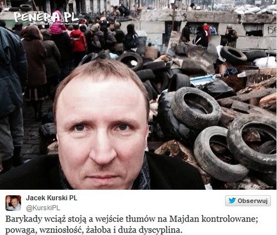 Kurski strzela sobie słit focie na majdanie Kurski strzela sobie słit focie na majdanie