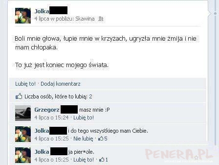 Myślał że pocieszył a tylko ją dobił Myślał że pocieszył a tylko ją dobił