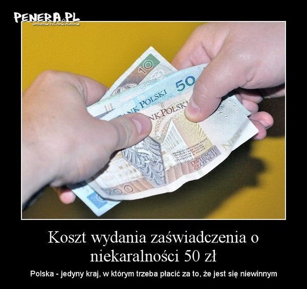 W Polsce płacisz za niewinność