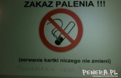Zakaz palenia Zakaz palenia