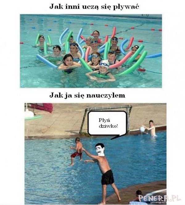 Hardcorowa nauka pływania Hardcorowa nauka pływania