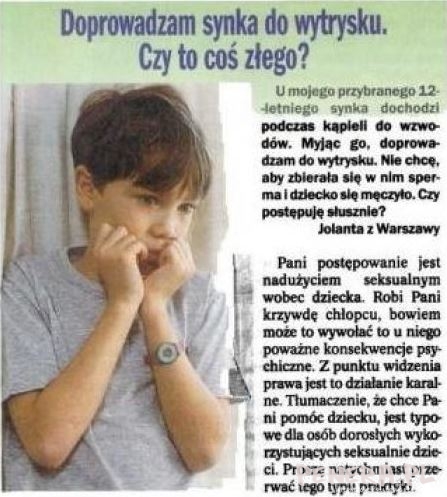 Doprowadza synka do wytrysku!