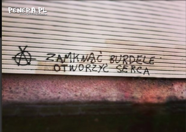 Ciekawe hasło na ścianie Ciekawe hasło na ścianie