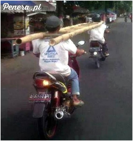 A drabinę na budowę wieziemy tak