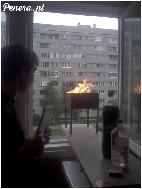 A tak się robi grilla w bloku