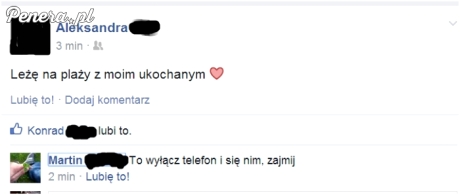 Aleksandra chciała się pochwalić