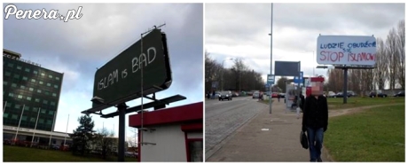 Antyislamskie hasła na billboardach w Szczecinie