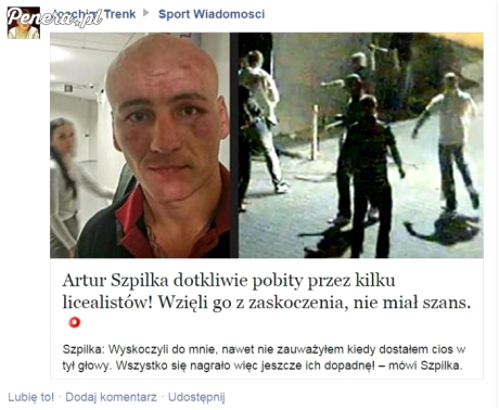 Artur Szpilka dotkliwie pobity