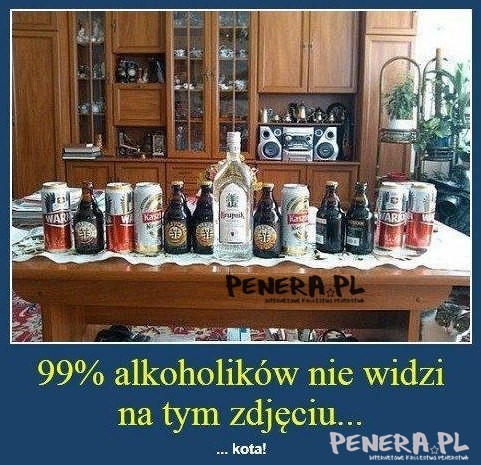 99% alkoholików nie widzi na tym zdjeciu 99% alkoholików nie widzi na tym zdjeciu