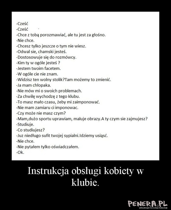 Instrukcja obsługi kobiety w klubie Instrukcja obsługi kobiety w klubie
