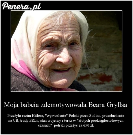 Babcia zawstydziła Beara Gryllsa