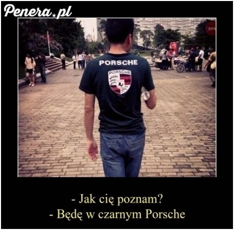 Będę w czarny Porsche