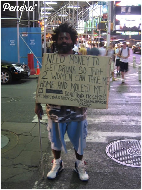 Bezdomny który dobrze kombinuje