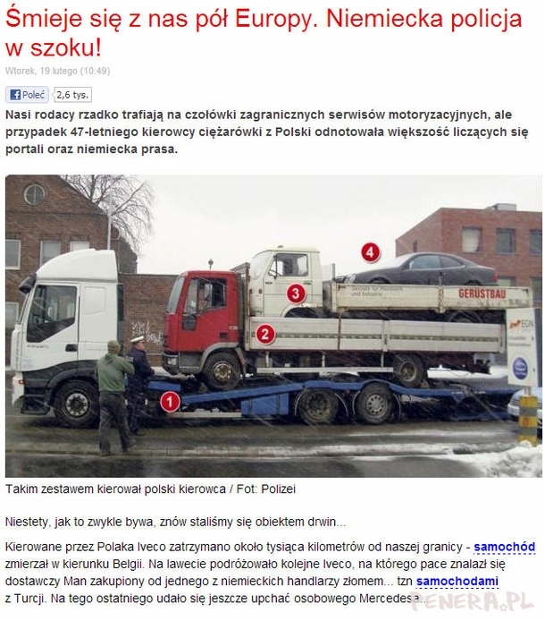 Nasi rodacy potrafią zaskoczyć niemiecką policję