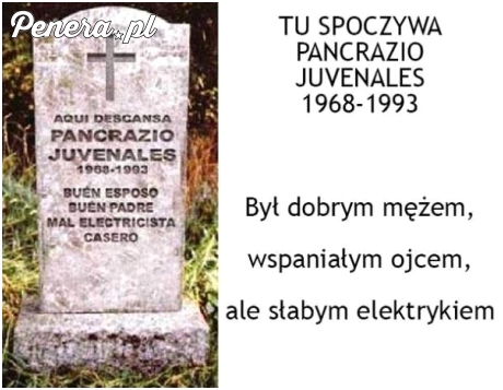 Był dobrym mężem ale słabym elektrykiem