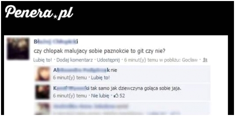 Chłopak malujący sobie paznokcie to git czy nie?