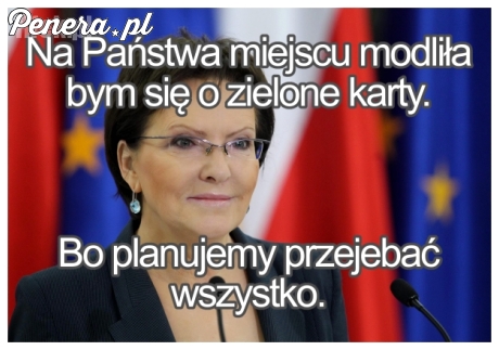 Chyba rzeczywiście tylko zielone karty nas ratują ;)