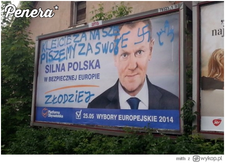 Cięta riposta na plakacie wyborczym