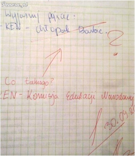 Co ta nauczycielka nie wie kto to Ken?