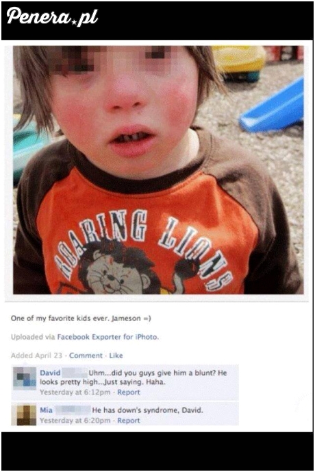 Co ten dzieciak jakiś ujarany?