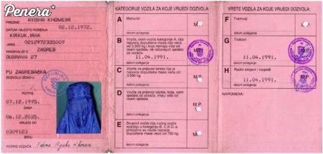 Czeskie prawo jazdy muzułmanki