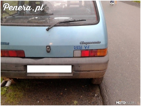 Czinkłoczento z silnikiem od Audicy