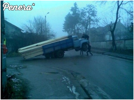 Dla ruskich przeładowane auto to nie problem