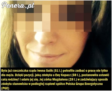 Dorwać się do koryta i ustawić całą rodzinę