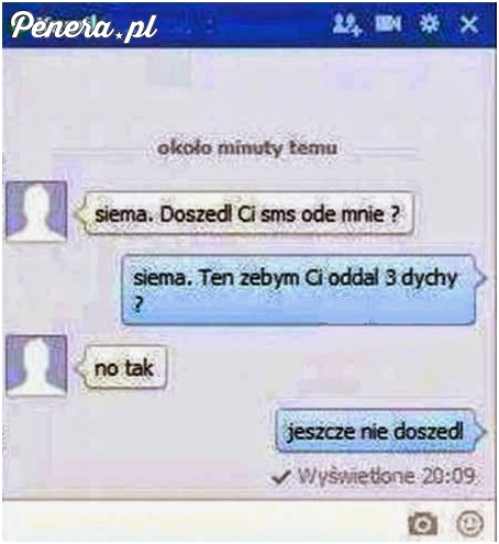 Doszedł sms?