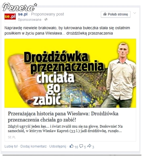 Drożdżówka przeznaczenia chciał go zabić